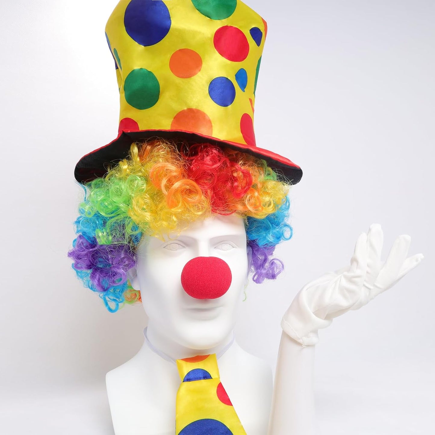 Renkli Palyaço Kostüm Seti – 5 Parça Aksesuar