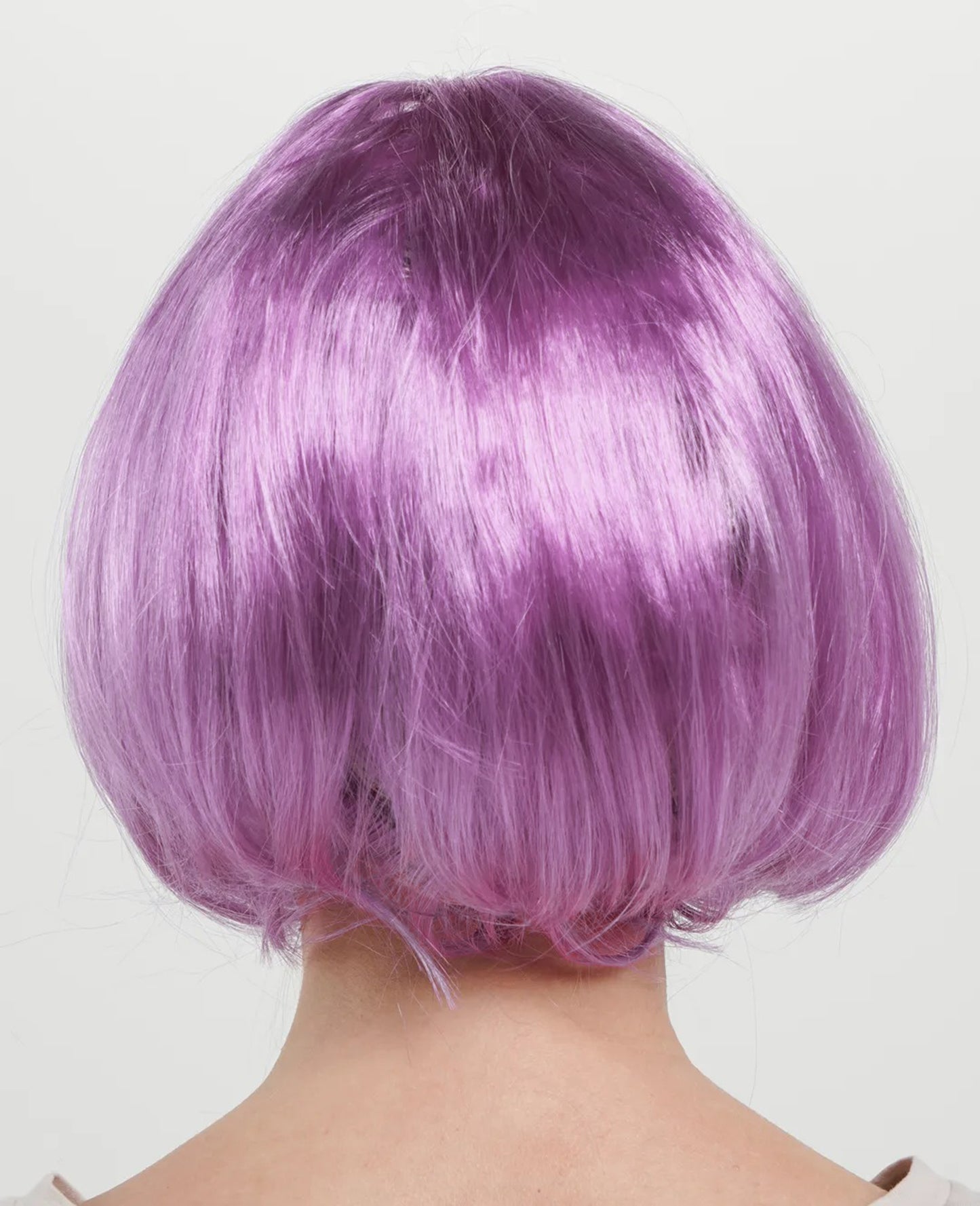 Düz Kesim Küt Parti Peruğu Rose Pembe