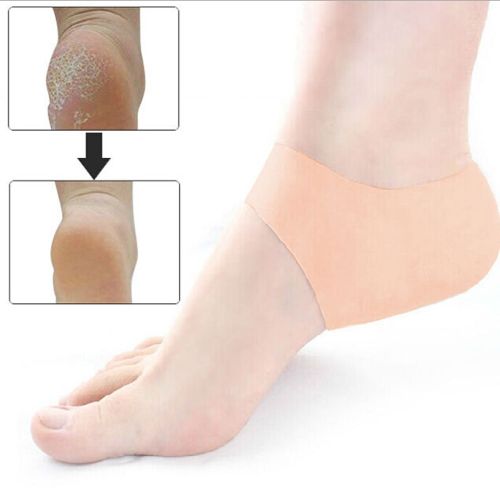 Silikon Topuk Çorabı Beyaz Renk