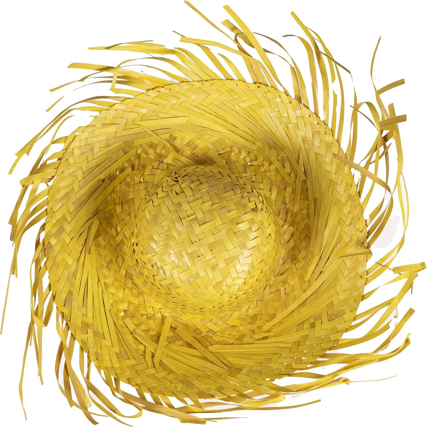 Tropikal Parti Sarı Hasır Hawaii Şapkası